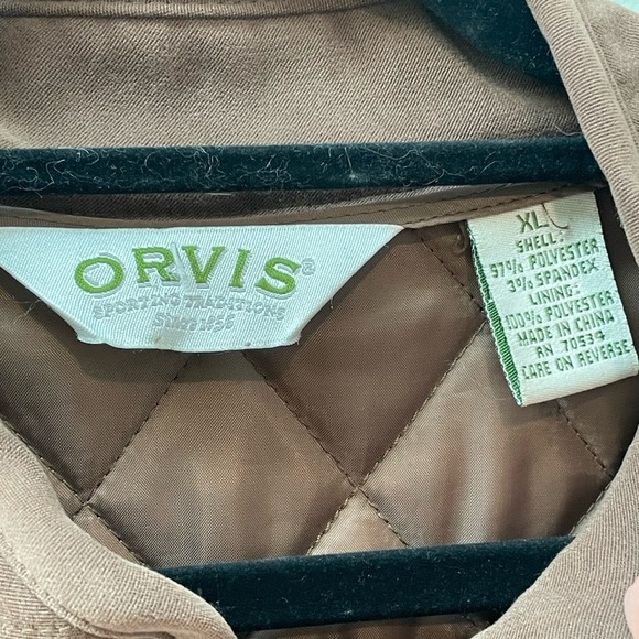 Ladies Vintage Orvis Quilted Brown Bomber Hunting Old English Countryside Jacket - Picture 10 of 10